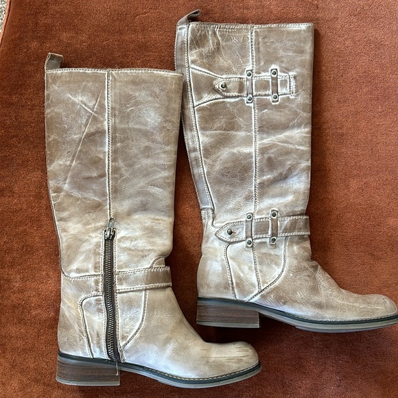 Tall Taupe Boots - Picture 2 of 11